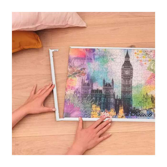 Ramka do puzzli Ravensburger biała 500 sztuk - ramka do puzzli.