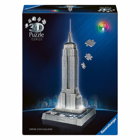 Puzzle 3D Ravensburger Empire State Building - ze światłem - 241st.