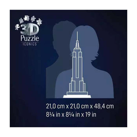 Puzzle 3D Ravensburger Empire State Building - ze światłem - 241st.