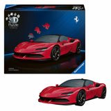 Ravensburger - ikony: Ferrari SF90 Stradale - puzzle 3D - 108 elementów - zestaw konstrukcyjny dla dzieci od 8 lat