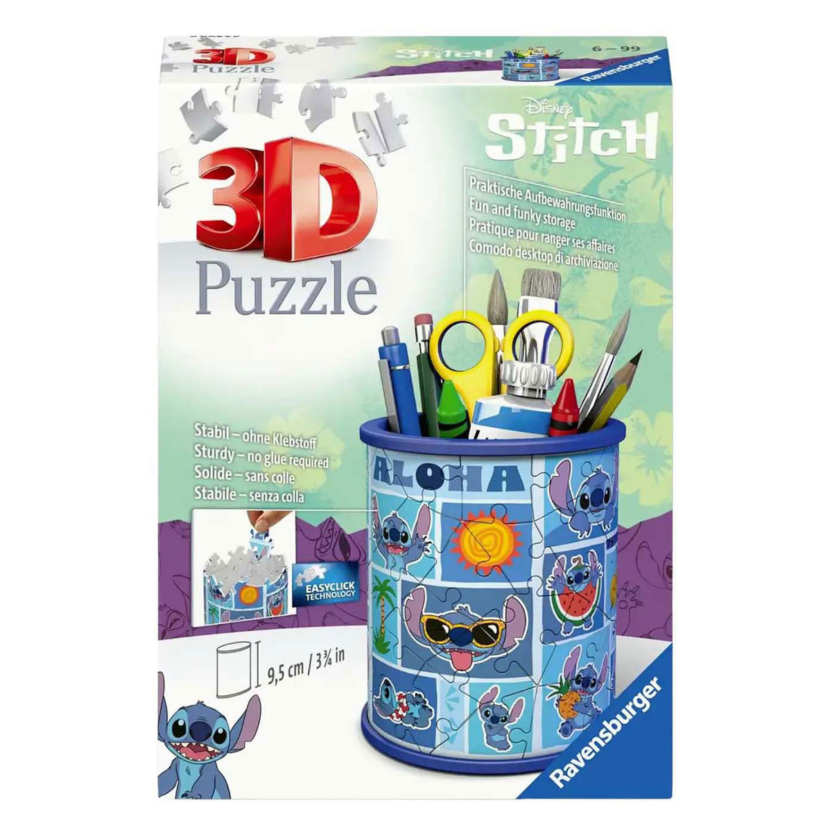 Puzzle 3D Ravensburger Disney Stitch - 54 elementy.