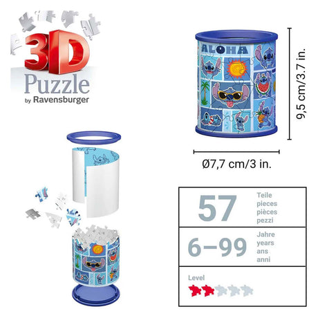 Puzzle 3D Ravensburger Disney Stitch - 54 elementy.