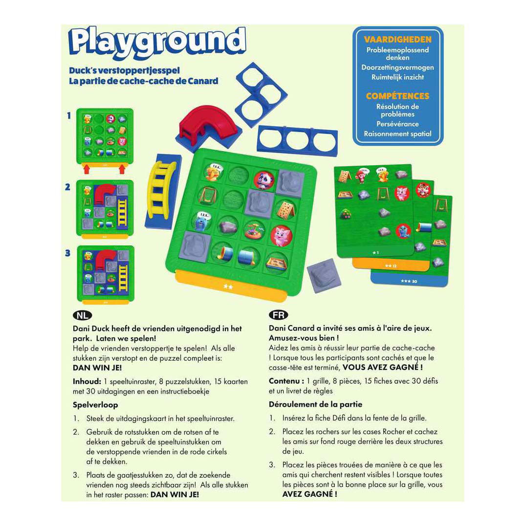 Ravensburger thinkfun – przyjaciele: plac zabaw – gra planszowa – francuski holenderski