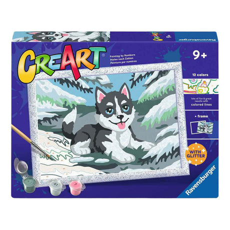 Ravensburger – kreat: bezczelny husky – maluj po numerach