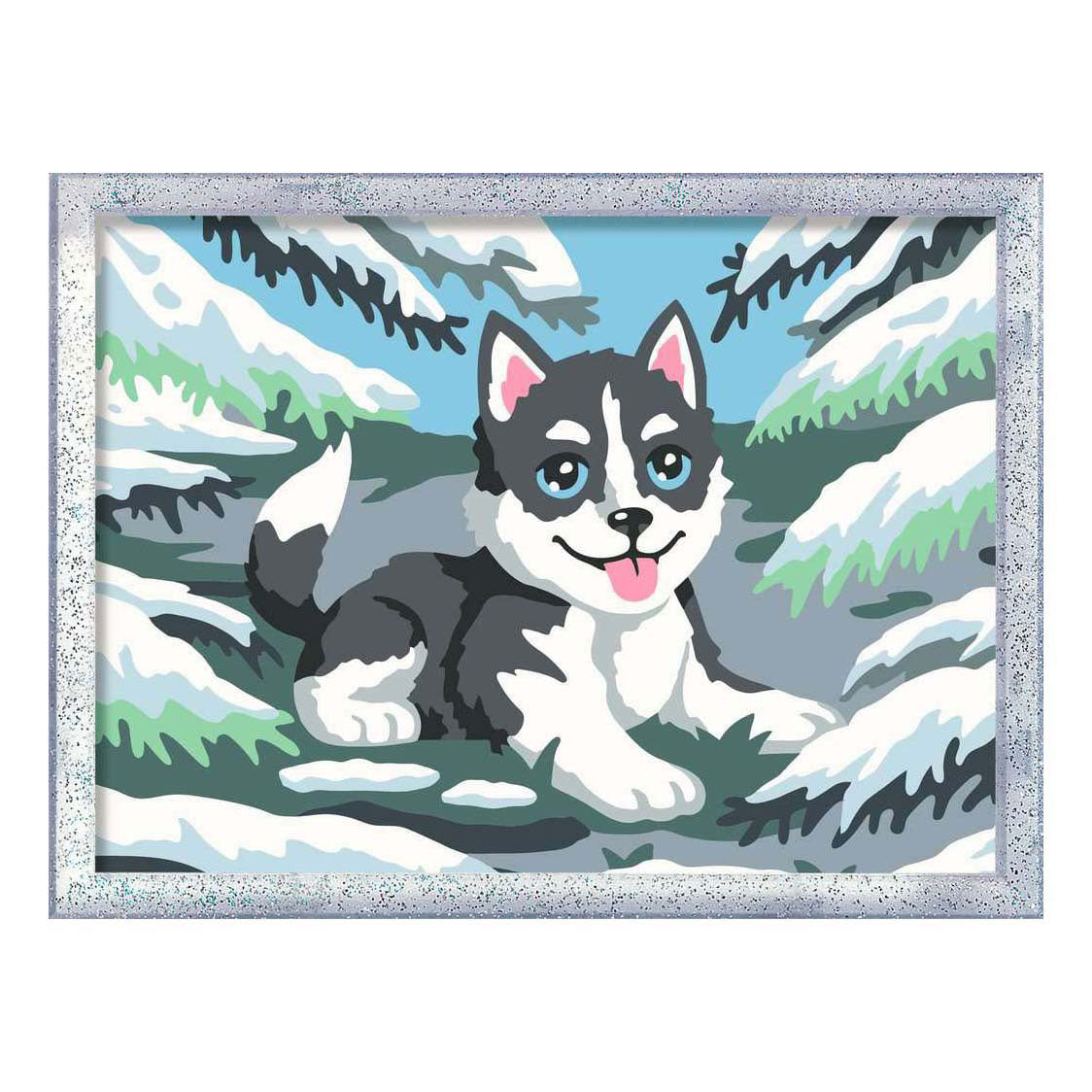 Ravensburger – kreat: bezczelny husky – maluj po numerach
