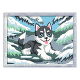 Ravensburger – kreat: bezczelny husky – maluj po numerach