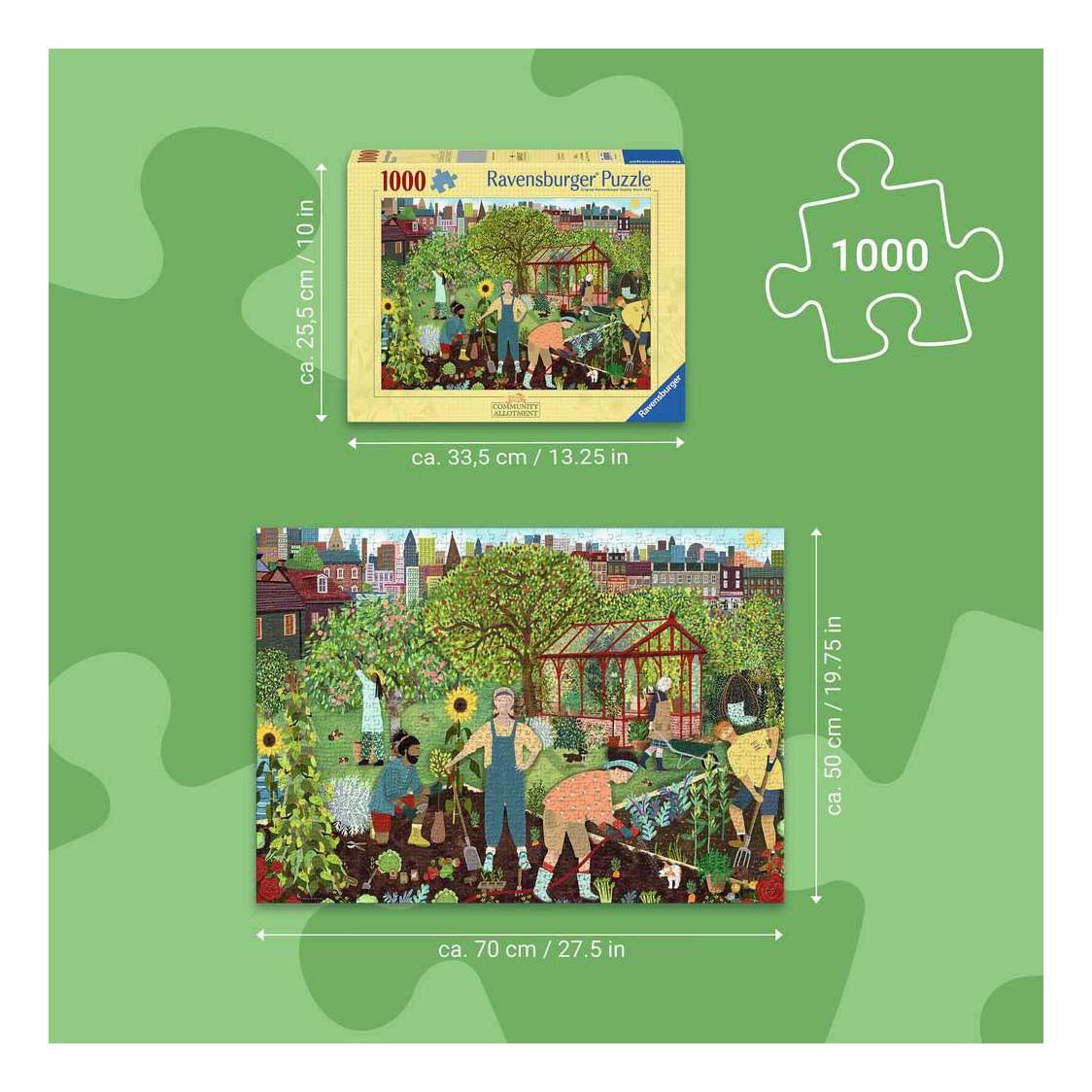 Puzzle Ravensburger działka - 1000 szt.