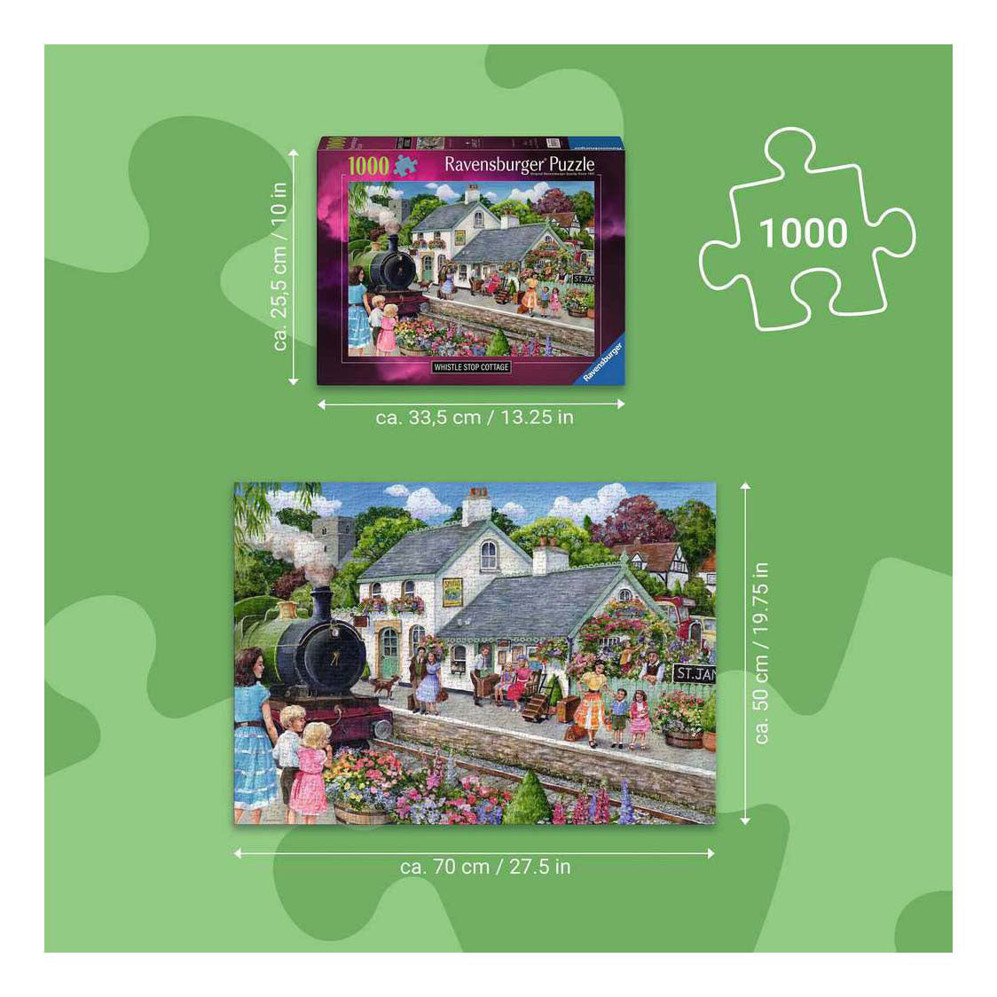 Ravensburger - domek z gwizdkiem - układanka - 1000 elementów