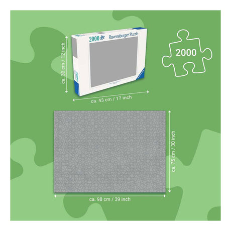 Puzzle Ravensburger Dzikie konie we wrzosowiskach - 2000 elementów.