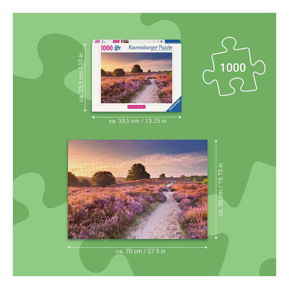 Ravensburger – układanka – 1000 elementów – 70 x 50 cm