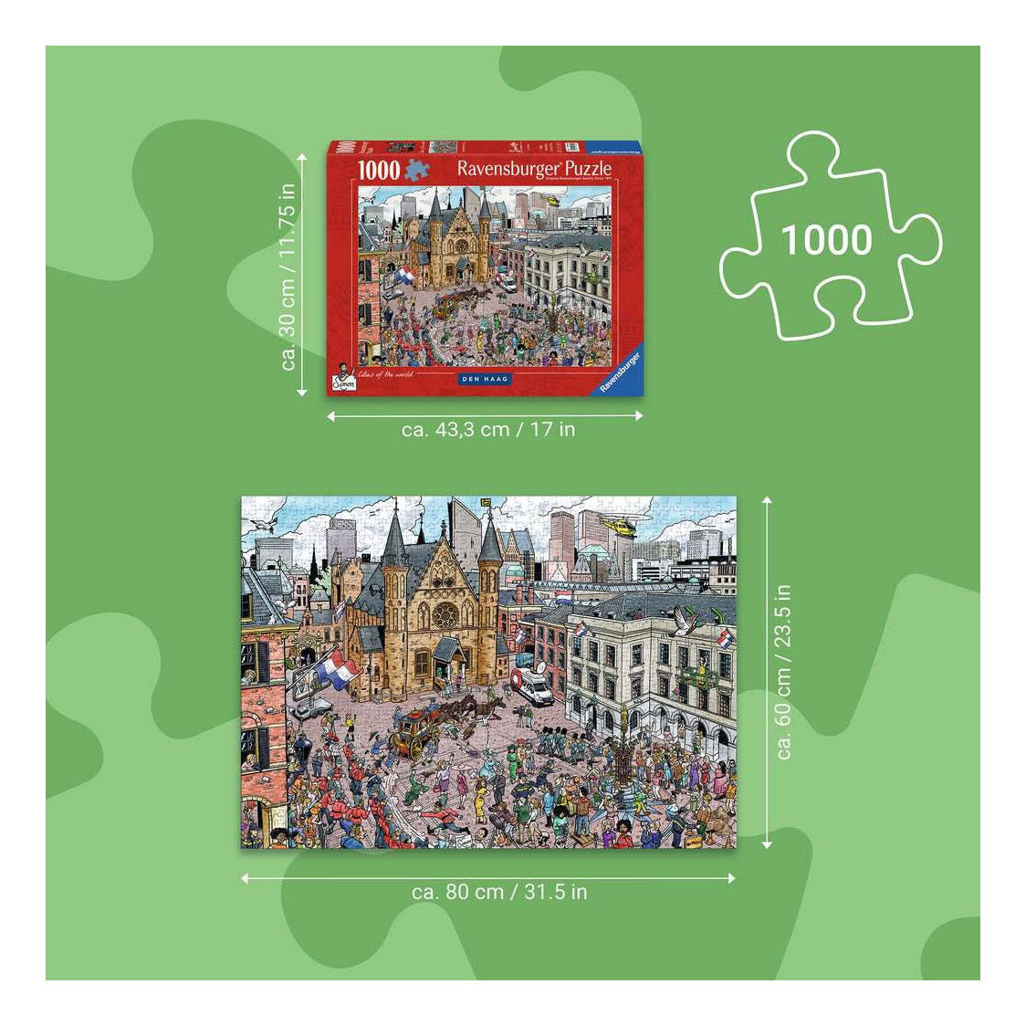 Puzzle Ravensburger Fleroux Haga - 1000 elementów.