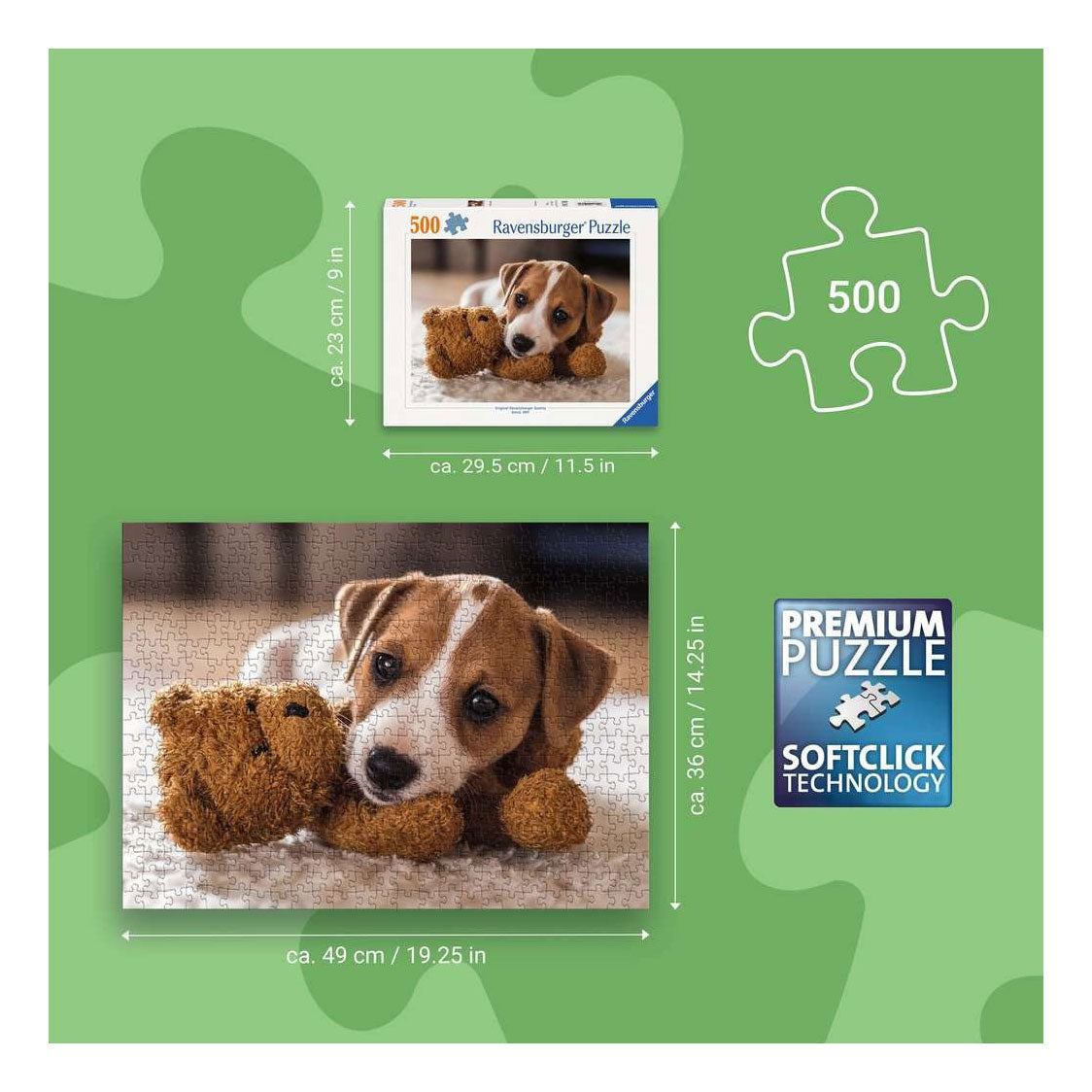 Ravensburger – przytulanki – układanka – 500 elementów