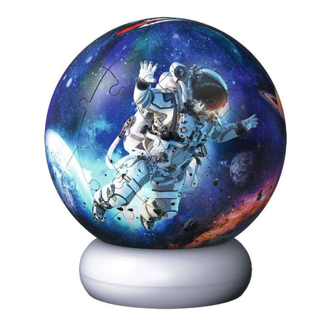 Ravensburger – astronauci – Lampka nocna w kształcie kulki 3D – 73 elementy