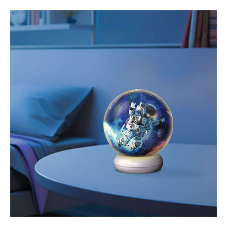 Ravensburger – astronauci – Lampka nocna w kształcie kulki 3D – 73 elementy