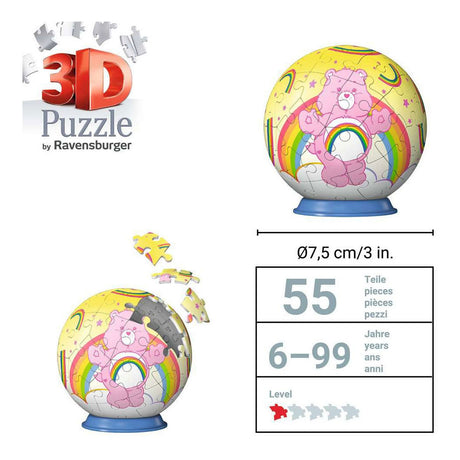 Ravensburger – troskliwe misie: wesoły miś – puzzle 3D – 55 elementów