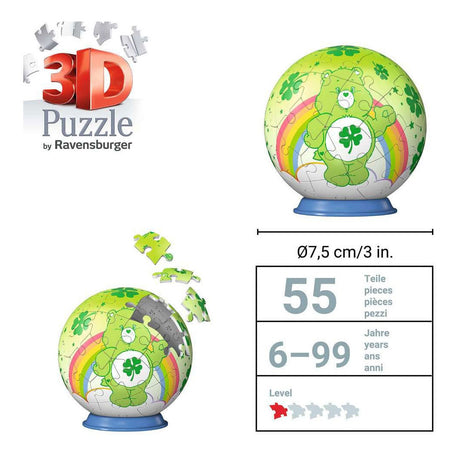 Ravensburger - misie troskliwe: miś powodzenia - puzzle 3D - 55 sztuk