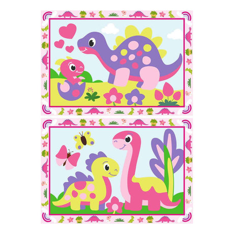 Ravensburger – stworzenie: kolorowe dinozaury – malowanie po numerach