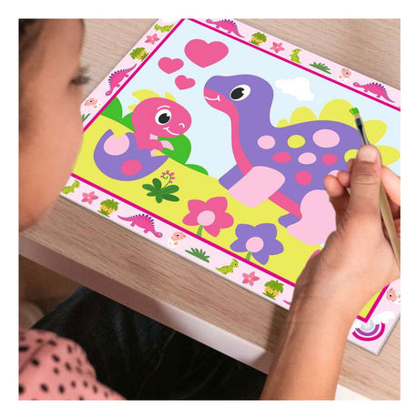 Ravensburger – stworzenie: kolorowe dinozaury – malowanie po numerach