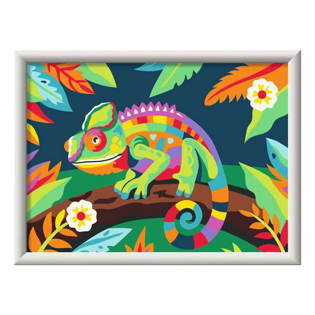 Farba Ravensburger Creart według numerów - kameleon