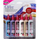 Tulipan • Farba tekstylna 3D 37ml brokat 6 szt.