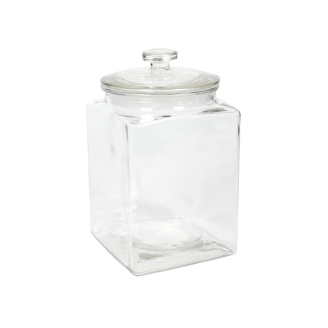 Kwadratowy szklany słój z pokrywką 3l ã˜14,4xã˜24cm