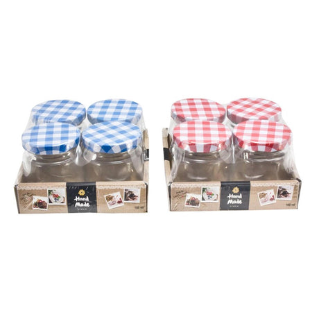 Narzędzia kuchenne słoik po dżemach słoik do przetworów 100ml 5,5x6,5 cm opakowanie 4 sztuki