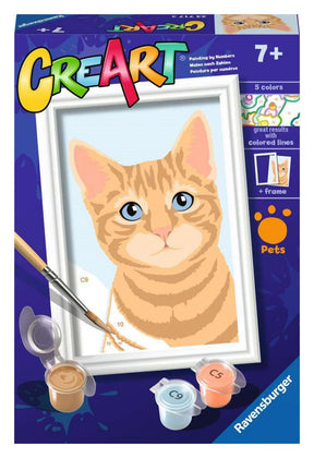 Farba Ravensburger Creart według numeru, czerwony kocur