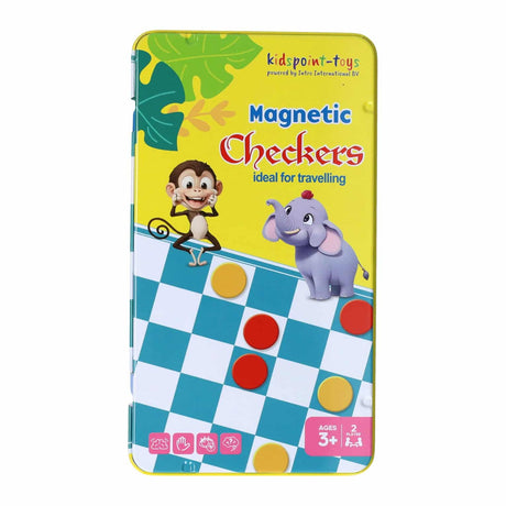 Wprowadzenie do magnetycznej gry podróżniczej w warcaby w puszkach