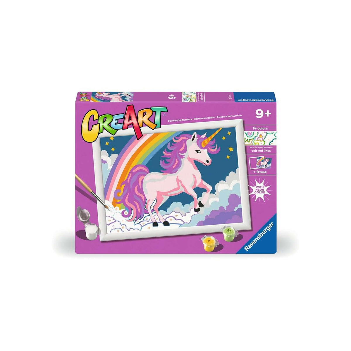Farba Ravensburger Creart według numerów - jednorożec