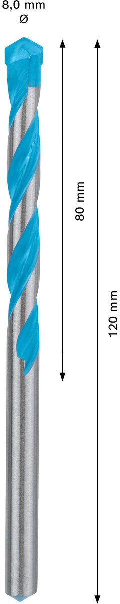 Wiertarka uniwersalna Bosch 2608900621 expert cyl-9 multiconstruction - 8 x 80 x 120mm