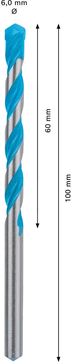 Wiertarka uniwersalna Bosch 2608900611 expert cyl-9 multiconstruction - 6x60x100mm