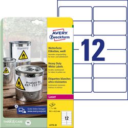 Etykiety o dużej wytrzymałości Avery l4776-20 99,1 x 42,3 mm