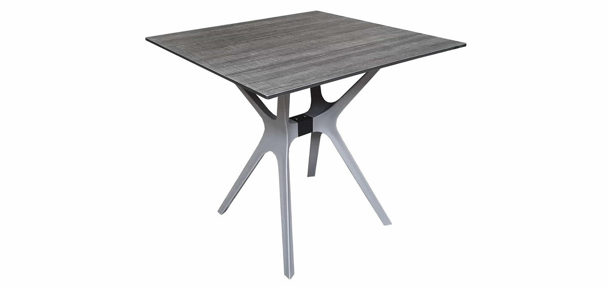 Stół ogrodowy Sens jaspis 80x80cm plastik ciemnoszary