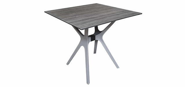 Stół ogrodowy Sens jaspis 80x80cm plastik ciemnoszary