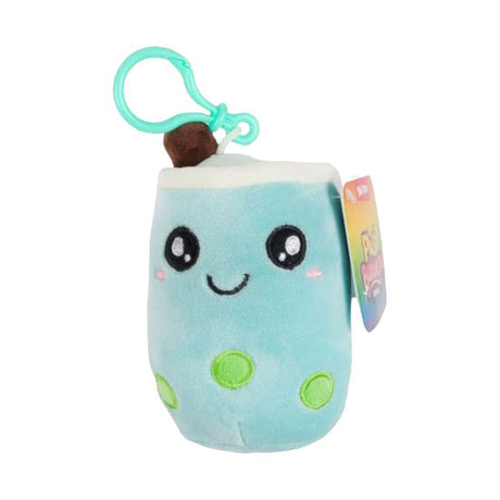 Toi-toys Pluszowy breloczek do kluczy z bąbelkową herbatą o średnicy 11 cm, 5 różnych kolorów