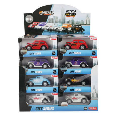 Metalworld, samochód typu pull back typu hot rod