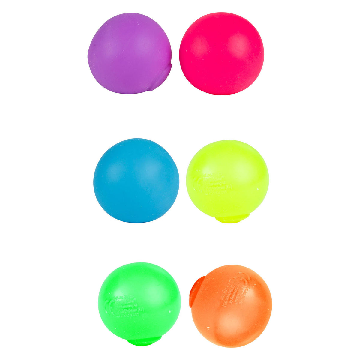 Toi-toys squishdough set knijpballen neon, 3-pack