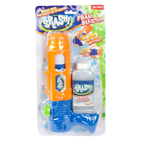 Pistolet do piany rozbryzgowej Toi-toys 24cm + pianka 120ml 2 różne kolory