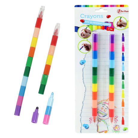 Toi-toys Kredka woskowa 10 w 1, 2 szt.