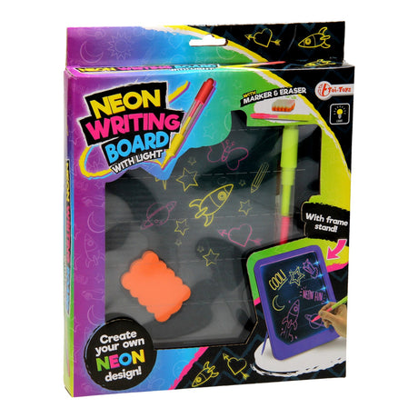 Świecąca neonowa tablica kreślarska Toi-toys z markerem i gąbką