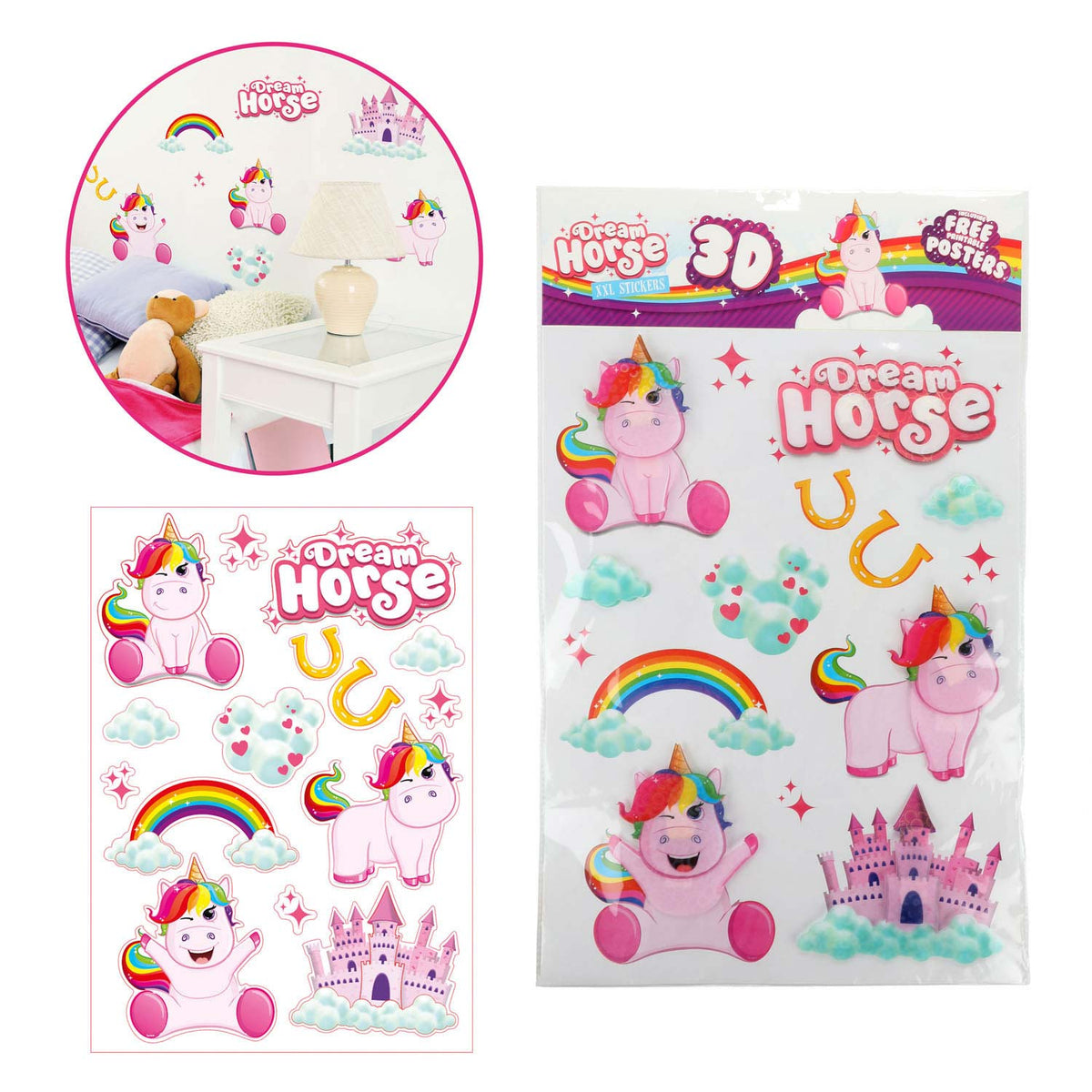 TOI-TOYS WALL DECO NAKCJE UNICORN