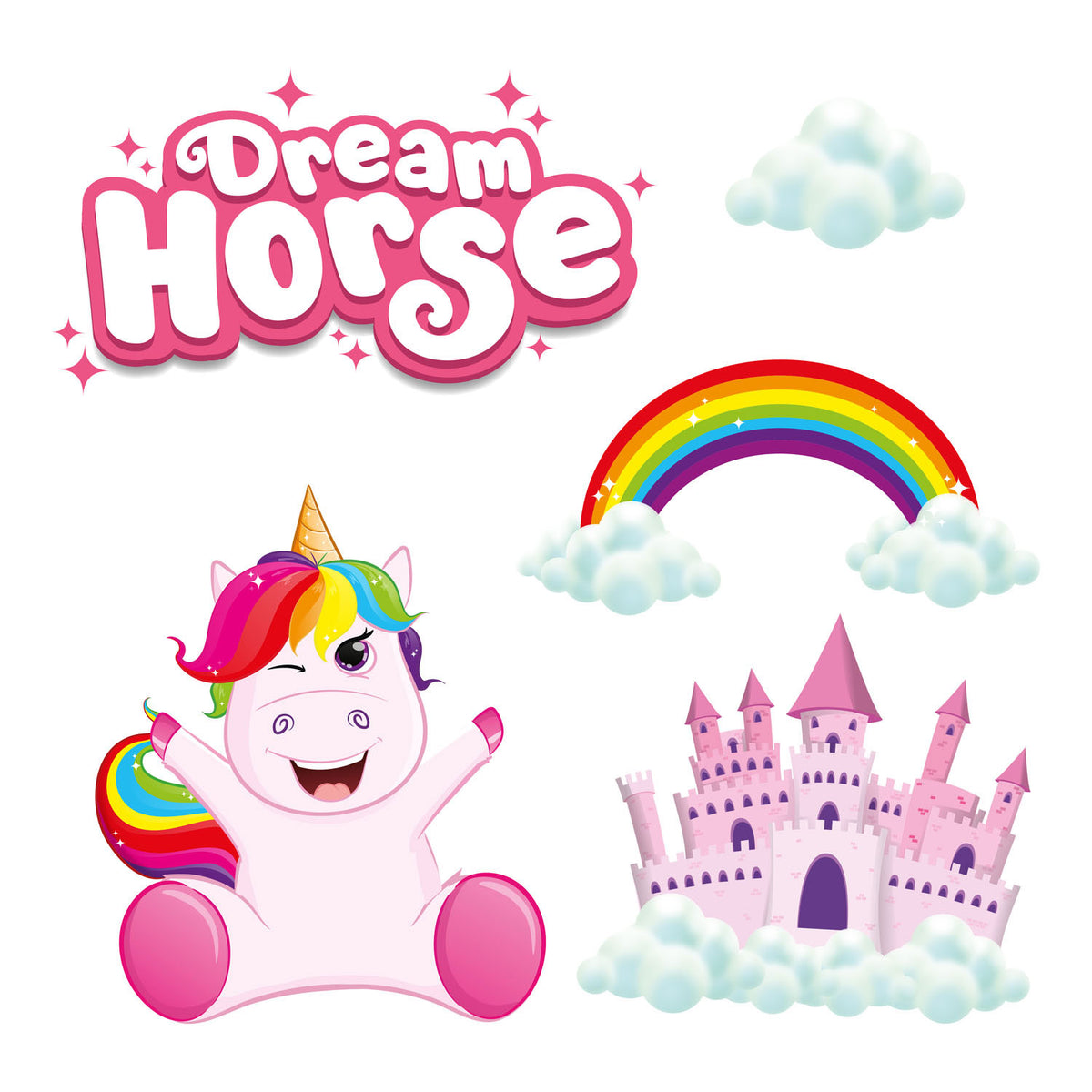 TOI-TOYS WALL DECO NAKCJE UNICORN
