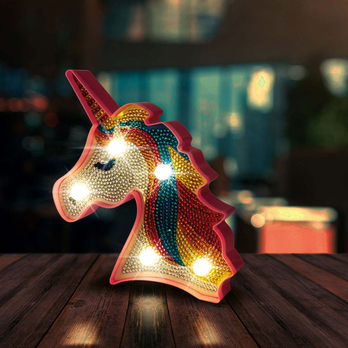Diamentowa lampa malarska jednorożca