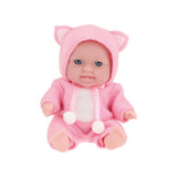 Lalka niemowlęca Toi-toys z zestawem ubranek 14 cm w kolorze jasnoróżowym