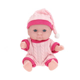 Lalka niemowlęca Toi-toys z zestawem ubranek 14 cm w kolorze jasnoróżowym