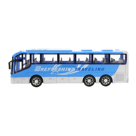 Samochody ciężarowe vehicool podróżny autobus niebieski cierny - 32cm
