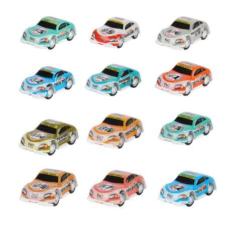 Toi-toys Turbo Racers samochody wyścigowe typu pull back, 12 szt.