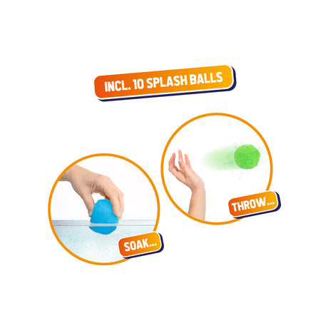 Zestaw super kulek Splash (2 wiaderka, 10 piłek)