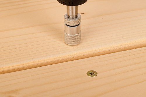 Uchwyt na bity Wolfcraft | z regulacją głębokości śruby | l=72mm | 1 sztuka - 2425000