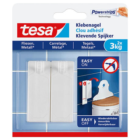 Tesa 1051192 - samoprzylepne płytki do paznokci metalowe 3kg | 8 sztuk